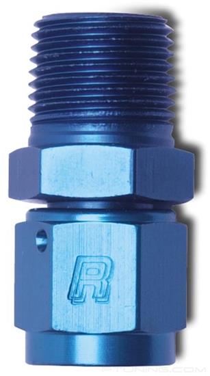 Picture of 6AN Female Straight to 1/4" NPT Male Fitting - Blue