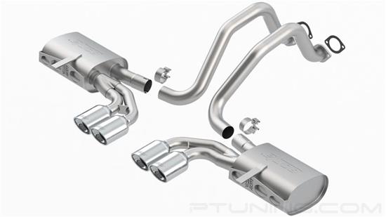 Picture of Touring Stainless Steel Cat-Back Exhaust System with Quad Rear Exit