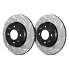 Picture of USR BlackDash Series Sport Slotted Solid 1-Piece Rear Brake Rotors