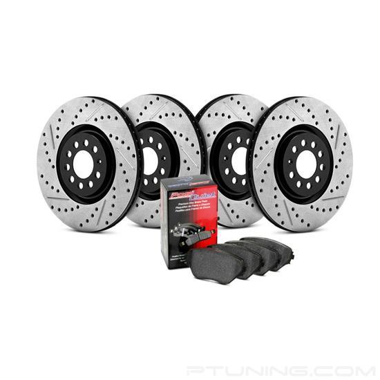 StopTech Street Axle Pack, Slotted, Rear Brake Kit | 937.33508