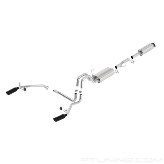 Picture of S-Type 304 SS Cat-Back Exhaust System with Split Rear Exit