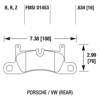 Picture of Performance Ceramic Rear Brake Pads