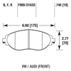 Picture of High Performance Street 5.0 Front Brake Pads