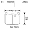 Picture of Motorsports Performance DTC-70 Compound Front Brake Pads